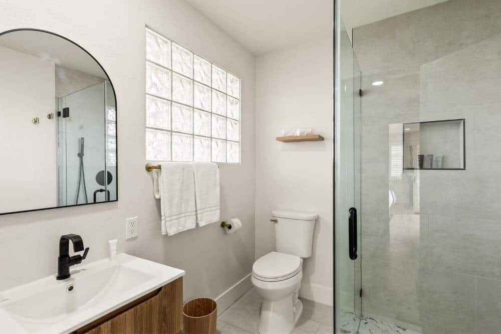 casa oliver clothing optional resort bathroom suite at Casa Oliver clothing optional resort
