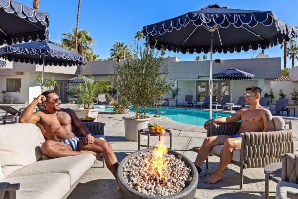 palm springs clothing optional gay resort poolside gay men's clothing optional gay resort