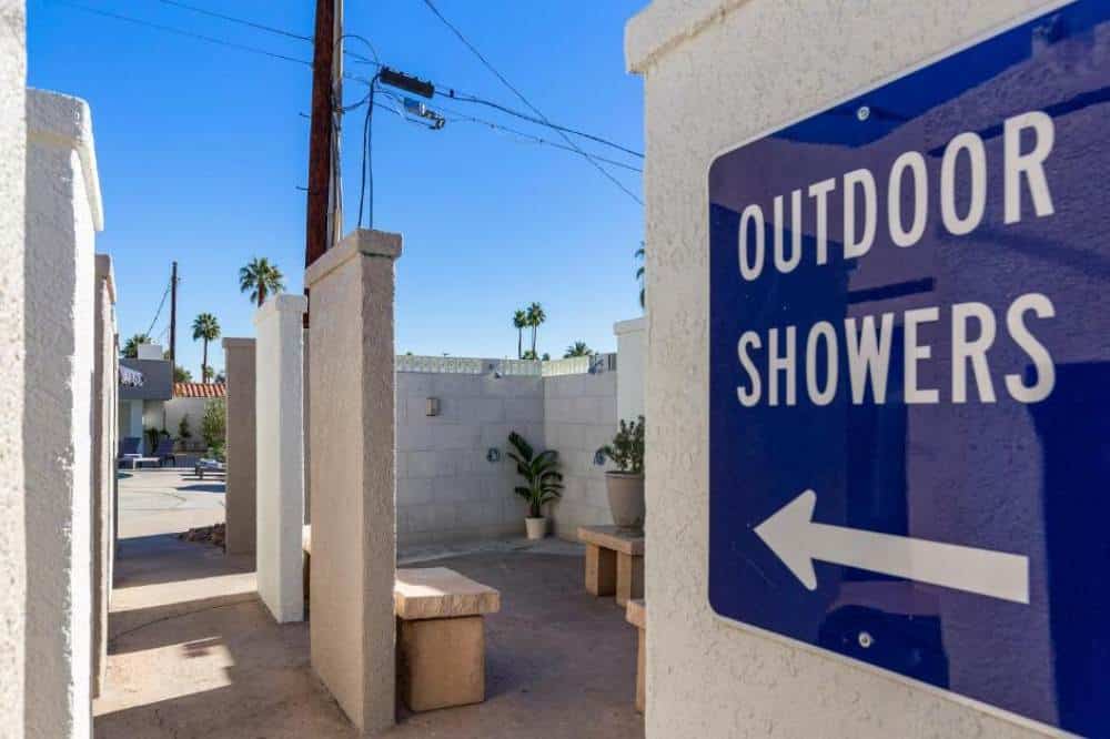 palm springs gay resort cruising area outdoor shower cruising area